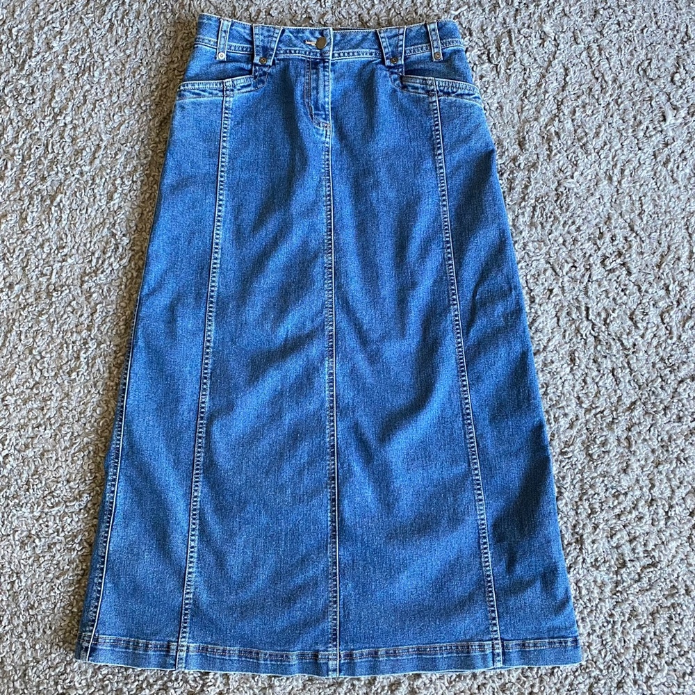 Vintage Woolrich Long Denim Skirt